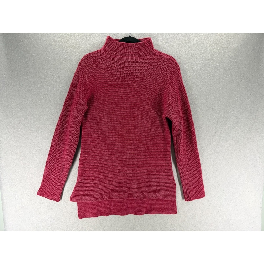 Benedetta B Sweater Women L Cashmere Merino Funnel‎ Neck Quiet Luxury Minimalist